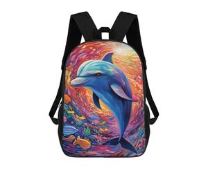 sinyumoney Mochila Escolar Infantil Impresa En 3D Colorful Ocean Wave Para Niños Mochilas De Viaje De Alta Capacidad Bolsas Para Libros Mochila Escolar Infantil Mochila 17inch