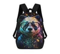 sinyumoney Mochila Escolar Infantil Impresa En 3D Colorful Panda Art Print-4 17inch Para Niños, Mochila De Viaje De Alta Capacidad, Mochila Escolar De Moda Para Niños