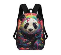 sinyumoney Mochila Escolar Infantil Impresa En 3D Colorful Panda Artwork-5 Para Niños Mochilas De Viaje De Alta Capacidad Bolsas Para Libros Mochila Escolar Infantil Mochila 17inch