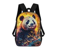 sinyumoney Mochila Escolar Infantil Impresa En 3D Colorful Panda in Autumn Forest Mochilas Para Libros Mochilas Escolares De Viaje De Alta Capacidad Para Niños/estudiantes/adultos 17inch