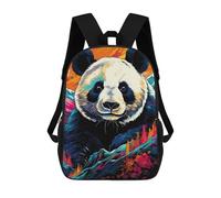 sinyumoney Mochila Escolar Infantil Impresa En 3D Colorful Panda Mountain Art Mochilas Para Libros Mochilas Escolares De Viaje De Alta Capacidad Para Niños/estudiantes/adultos 17inch
