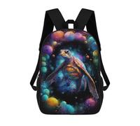 sinyumoney Mochila Escolar Infantil Impresa En 3D Colorful Sea Turtle Art Print 17inch Para Niños, Mochila De Viaje De Alta Capacidad, Mochila Escolar De Moda Para Niños