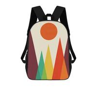 sinyumoney Mochila Escolar Infantil Impresa En 3D Colorful Shapes A1 Mochila De Viaje De Alta Capacidad Para Libros Mochilas De Moda Para Niños Mochila Escolar Informal 17inch