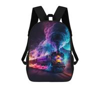sinyumoney Mochila Escolar Infantil Impresa En 3D Colorful Steam Train Journey Mochila Mochilas Deportivas Para Niños Y Niñas Mochila De Moda 17inch