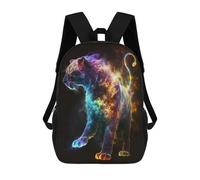sinyumoney Mochila Escolar Infantil Impresa En 3D Colorful Tiger Art Print-12 17inch Para Niños, Mochila De Viaje De Alta Capacidad, Mochila Escolar De Moda Para Niños