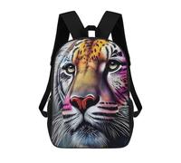 sinyumoney Mochila Escolar Infantil Impresa En 3D Colorful Tiger Portrait-22 Para Niños Mochilas De Viaje De Alta Capacidad Bolsas Para Libros Mochila Escolar Infantil Mochila 17inch
