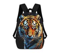 sinyumoney Mochila Escolar Infantil Impresa En 3D Colorful Tiger Portrait Para Niños, Mochila De Viaje De Alta Capacidad, Mochila Informal Para Niños 17inch
