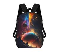 sinyumoney Mochila Escolar Infantil Impresa En 3D Colors of Universe 17inch Para Niños, Mochila De Viaje De Alta Capacidad, Mochila Escolar De Moda Para Niños