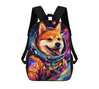 sinyumoney Mochila Escolar Infantil Impresa En 3D Cosmic Canine Explorer-7 17inch Para Niños, Mochila De Viaje De Alta Capacidad, Mochila Escolar De Moda Para Niños
