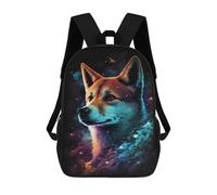 sinyumoney Mochila Escolar Infantil Impresa En 3D Cosmic Canine Portrait-2 17inch Para Niños, Mochila De Viaje De Alta Capacidad, Mochila Escolar De Moda Para Niños
