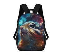 sinyumoney Mochila Escolar Infantil Impresa En 3D Cosmic Chipmunk Mochilas Para Libros Mochilas Escolares De Viaje De Alta Capacidad Para Niños/estudiantes/adultos 17inch