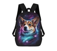 sinyumoney Mochila Escolar Infantil Impresa En 3D Cosmic Corgi Art Print 17inch Para Niños, Mochila De Viaje De Alta Capacidad, Mochila Escolar De Moda Para Niños
