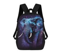 sinyumoney Mochila Escolar Infantil Impresa En 3D Cosmic Elephant Art Print-14 17inch Para Niños, Mochila De Viaje De Alta Capacidad, Mochila Escolar De Moda Para Niños
