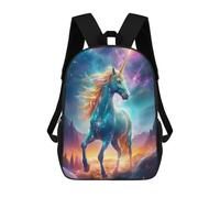 sinyumoney Mochila Escolar Infantil Impresa En 3D Cosmic Fantasy Unicorn Mochila Mochilas Deportivas Para Niños Y Niñas Mochila De Moda 17inch