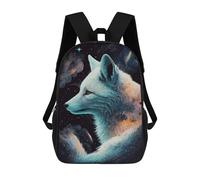 sinyumoney Mochila Escolar Infantil Impresa En 3D Cosmic Fox Artwork 17inch Para Niños, Mochila De Viaje De Alta Capacidad, Mochila Escolar De Moda Para Niños
