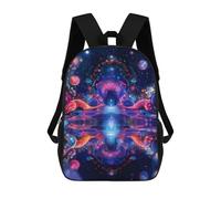 sinyumoney Mochila Escolar Infantil Impresa En 3D Cosmic Gateway Psychodelic Abstract Mochilas Para Libros Mochilas De Viaje Informales Mochila De Gran Capacidad Para Niños 17inch