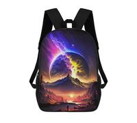 sinyumoney Mochila Escolar Infantil Impresa En 3D Cosmic Landscape with Giant Planet Mochilas De Moda Informales Mochilas Infantiles Mochila Informal Para Exteriores Bolsas De Viaje Bonitas 17inch