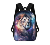 sinyumoney Mochila Escolar Infantil Impresa En 3D Cosmic Lion Portrait-5 Mochila Mochilas Deportivas Para Niños Y Niñas Mochila De Moda 17inch