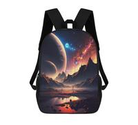 sinyumoney Mochila Escolar Infantil Impresa En 3D Cosmic Mountain Range Mochila Mochilas Deportivas Para Niños Y Niñas Mochila De Moda 17inch