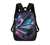 sinyumoney Mochila Escolar Infantil Impresa En 3D Cosmic Piano Fantasy-1 17inch Para Niños, Mochila De Viaje De Alta Capacidad, Mochila Escolar De Moda Para Niños