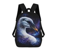 sinyumoney Mochila Escolar Infantil Impresa En 3D Cosmic Swan Art Print-2 17inch Para Niños, Mochila De Viaje De Alta Capacidad, Mochila Escolar De Moda Para Niños