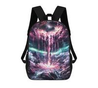 sinyumoney Mochila Escolar Infantil Impresa En 3D Cosmic Waterfall Mochila Mochilas Deportivas Para Niños Y Niñas Mochila De Moda 17inch