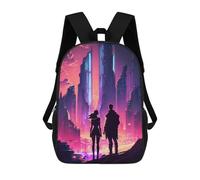 sinyumoney Mochila Escolar Infantil Impresa En 3D Couple Reigns The World Mochila De Viaje De Alta Capacidad Para Libros Mochilas De Moda Para Niños Mochila Escolar Informal 17inch