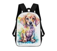 sinyumoney Mochila Escolar Infantil Impresa En 3D Cute Baby Dachshund Puppy 17inch Para Niños, Mochila De Viaje De Alta Capacidad, Mochila Escolar De Moda Para Niños