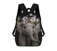 sinyumoney Mochila Escolar Infantil Impresa En 3D Cute Baby Fluffy Elephant Mochila Escolar Infantil Mochilas De Viaje Mochilas De Moda Mochilas De Gran Capacidad 17inch