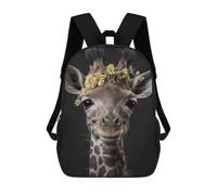sinyumoney Mochila Escolar Infantil Impresa En 3D Cute Baby Giraffe Mochila Mochilas Deportivas Para Niños Y Niñas Mochila De Moda 17inch