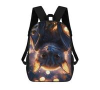 sinyumoney Mochila Escolar Infantil Impresa En 3D Cute Bat Hanging Upside Down Para Niños Mochilas De Viaje De Alta Capacidad Bolsas Para Libros Mochila Escolar Infantil Mochila 17inch