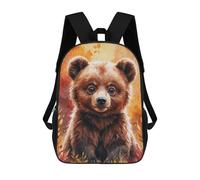 sinyumoney Mochila Escolar Infantil Impresa En 3D Cute Bear Cub Watercolor Mochila Mochilas Deportivas Para Niños Y Niñas Mochila De Moda 17inch