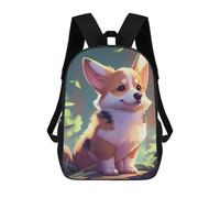 sinyumoney Mochila Escolar Infantil Impresa En 3D Cute Corgi Dog Animal Mochila Mochilas Deportivas Para Niños Y Niñas Mochila De Moda 17inch