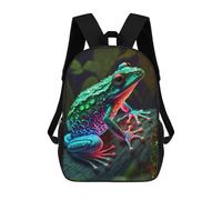 sinyumoney Mochila Escolar Infantil Impresa En 3D Cute Frog Mochila De Viaje De Alta Capacidad Para Libros Mochilas De Moda Para Niños Mochila Escolar Informal 17inch