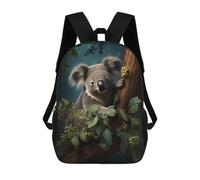 sinyumoney Mochila Escolar Infantil Impresa En 3D Cute Koala on A Branch 17inch Para Niños, Mochila De Viaje De Alta Capacidad, Mochila Escolar De Moda Para Niños