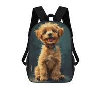 sinyumoney Mochila Escolar Infantil Impresa En 3D Cute Painting Puppy Art Mochila Escolar Infantil Mochilas De Viaje Mochilas De Moda Mochilas De Gran Capacidad 17inch