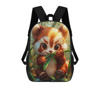 sinyumoney Mochila Escolar Infantil Impresa En 3D Cute Red Panda Eating Bamboo Mochilas De Viaje De Alta Capacidad Para Niños Mochilas De Libros De Moda Mochila Escolar Infantil 17inch