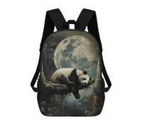 sinyumoney Mochila Escolar Infantil Impresa En 3D Cute Sleeping Panda Moon Mochila Mochilas Deportivas Para Niños Y Niñas Mochila De Moda 17inch