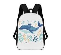 sinyumoney Mochila Escolar Infantil Impresa En 3D Cute Whale Boho Style Mochila De Viaje De Alta Capacidad Para Libros Mochilas De Moda Para Niños Mochila Escolar Informal 17inch