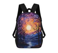 sinyumoney Mochila Escolar Infantil Impresa En 3D Dancing Night Stars Mochila Mochilas Deportivas Para Niños Y Niñas Mochila De Moda 17inch