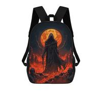 sinyumoney Mochila Escolar Infantil Impresa En 3D Dark Figure in Hell Mochila Escolar Infantil Mochilas De Viaje Mochilas De Moda Mochilas De Gran Capacidad 17inch