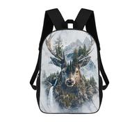 sinyumoney Mochila Escolar Infantil Impresa En 3D Deer Spirit of The Woods Para Niños, Mochila De Viaje De Alta Capacidad, Mochila Informal Para Niños 17inch