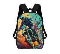 sinyumoney Mochila Escolar Infantil Impresa En 3D Dirt Motocross Art Mochila Mochilas Deportivas Para Niños Y Niñas Mochila De Moda 17inch