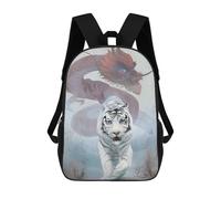 sinyumoney Mochila Escolar Infantil Impresa En 3D Dragon And White Tiger Mochila Mochilas Deportivas Para Niños Y Niñas Mochila De Moda 17inch