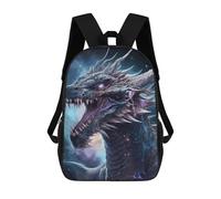 sinyumoney Mochila Escolar Infantil Impresa En 3D Dragon Ruler of The Galaxy Para Niños, Mochila De Viaje De Alta Capacidad, Mochila Informal Para Niños 17inch
