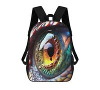 sinyumoney Mochila Escolar Infantil Impresa En 3D Dragon's Eye Gaze Para Niños, Mochila De Viaje De Alta Capacidad, Mochila Informal Para Niños 17inch