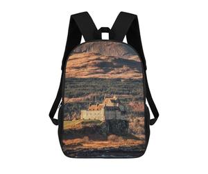 sinyumoney Mochila Escolar Infantil Impresa En 3D Duart Castle Isle of Mull Mochila De Viaje De Alta Capacidad Para Libros Mochilas De Moda Para Niños Mochila Escolar Informal 17inch