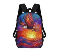 sinyumoney Mochila Escolar Infantil Impresa En 3D Eagle Soaring Sunset Mochila Mochilas Deportivas Para Niños Y Niñas Mochila De Moda 17inch