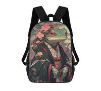 sinyumoney Mochila Escolar Infantil Impresa En 3D Edo Frog Geisha Mochilas De Viaje De Alta Capacidad Para Niños Mochilas De Libros De Moda Mochila Escolar Infantil 17inch