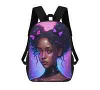 sinyumoney Mochila Escolar Infantil Impresa En 3D Enchanted Butterfly Portrait -3 Mochila Escolar Infantil Mochilas De Viaje Mochilas De Moda Mochilas De Gran Capacidad 17inch